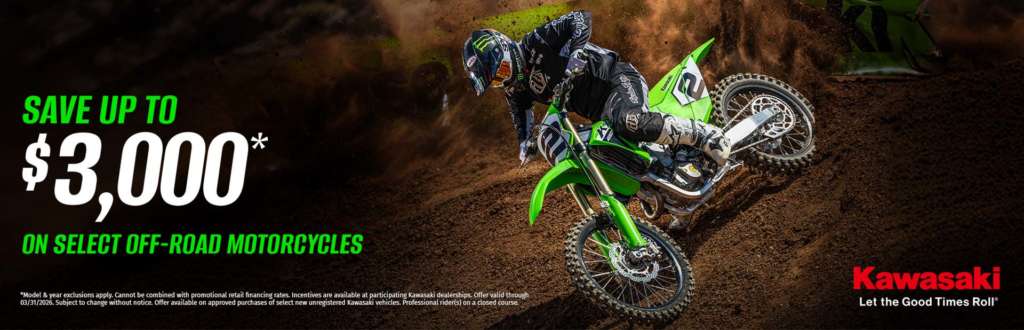 Kawasaki Save up to $3000